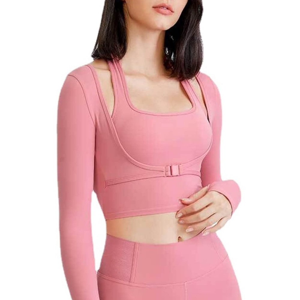 Pink workout top